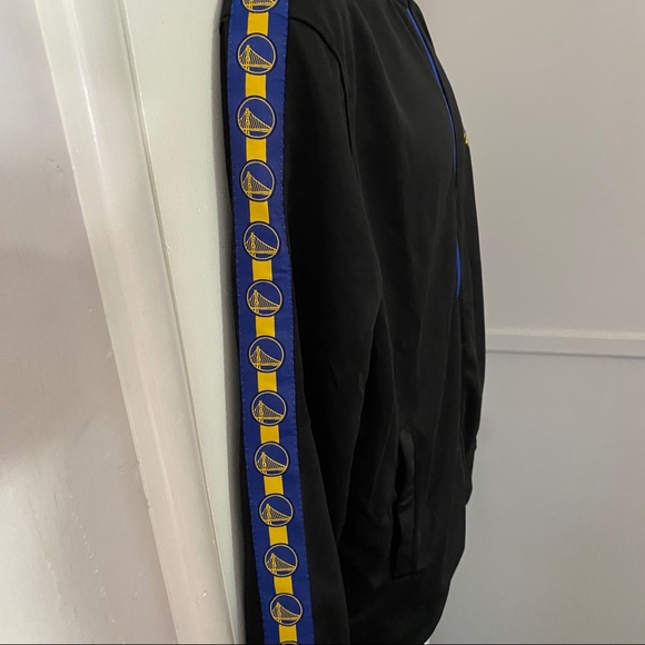 New Mens NBA Golden State Warriors Zip Up Jacket M - Picture 4 of 10